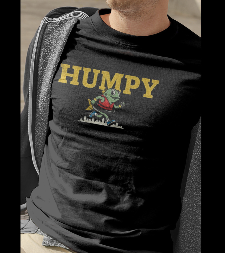 Seattle Mariners Humpy The Salmon Running Vintage Baseball T-Shirt