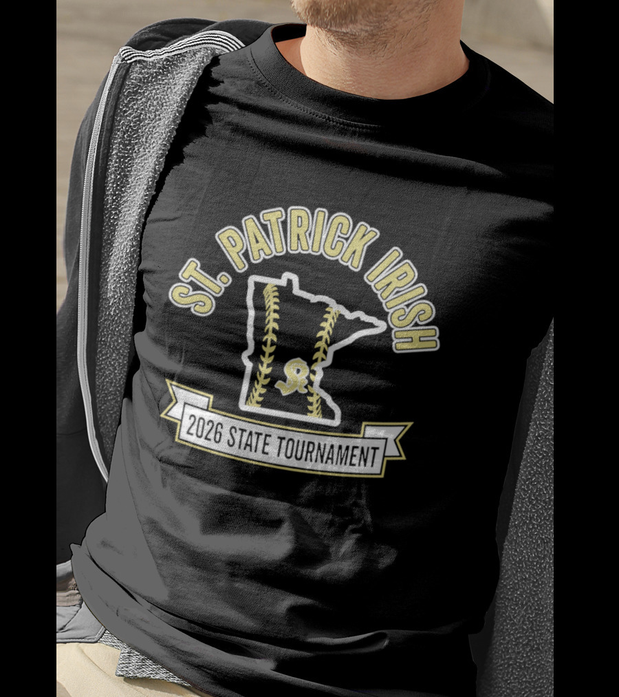 St. Patrick Irish Minnesota 2026 State Tournament Softball T-Shirt