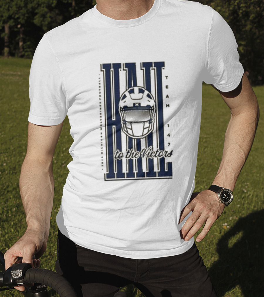Hail Michigan Wolverines Football Helmet Icon 2026 T-Shirt