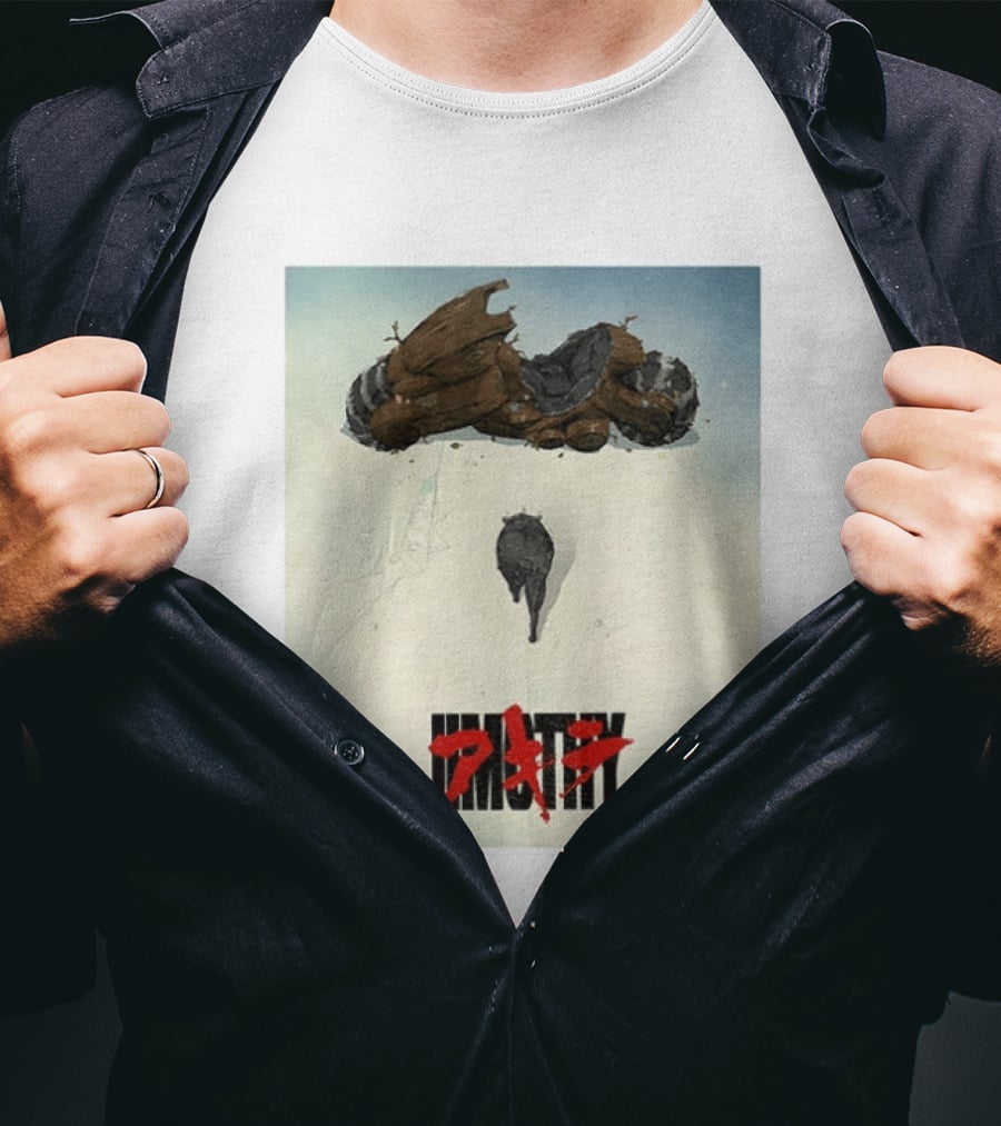 Jimothy Akira Kaneda Bike Homage Neo Tokyo Anime T-Shirt