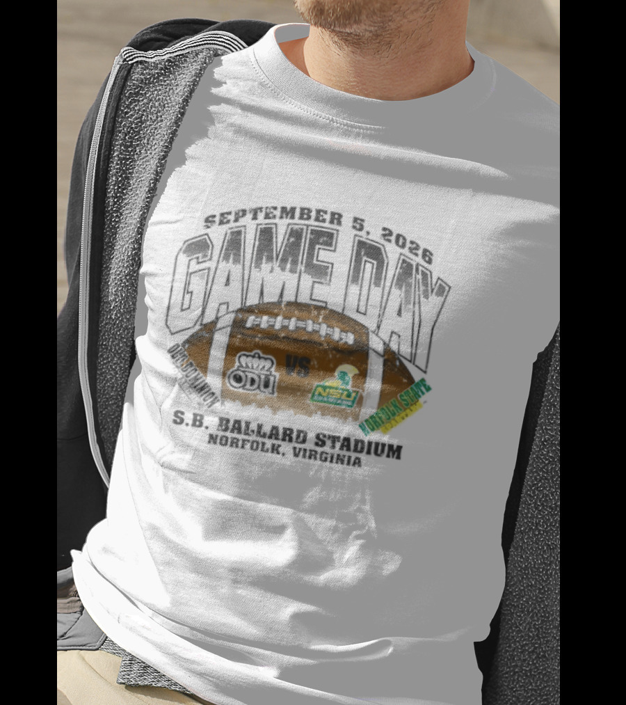 Old Dominion Monarchs Vs Norfolk State Spartans GameDay September 5 2026 SB Ballard Stadium Norfolk Virginia T-Shirt