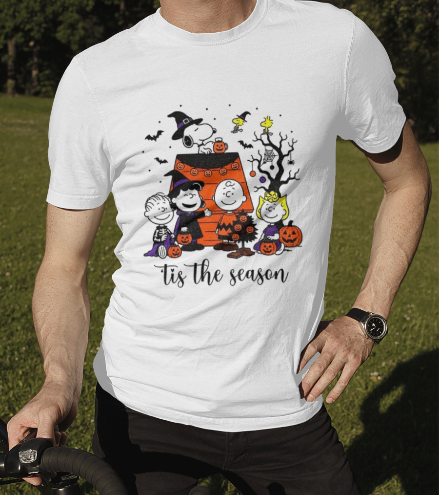 Peanuts Halloween Tis The Season Snoopy Charlie Brown And Friends T-Shirt