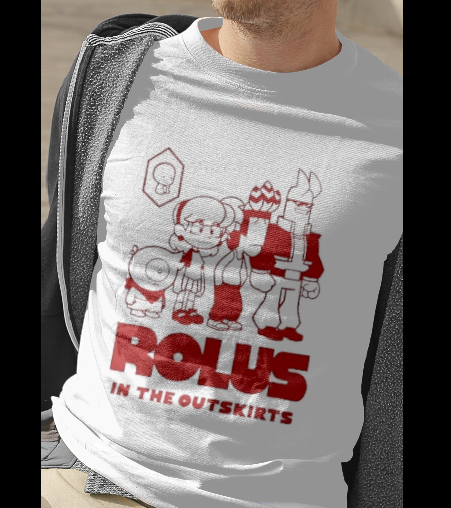 ROLUS In The Outskirts Cartoon Characters Lineup T-Shirt