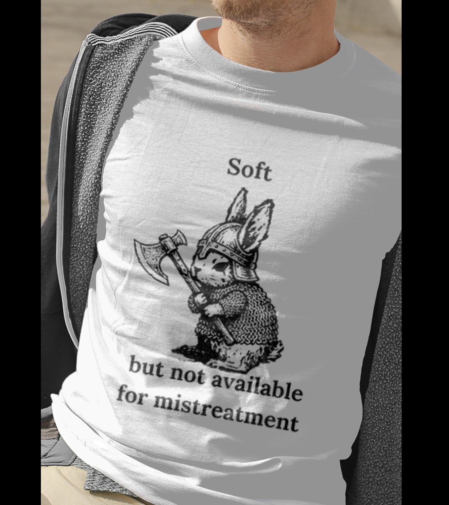 Warrior Bunny Soft But Not Available For Mistreatment Axe T-Shirt