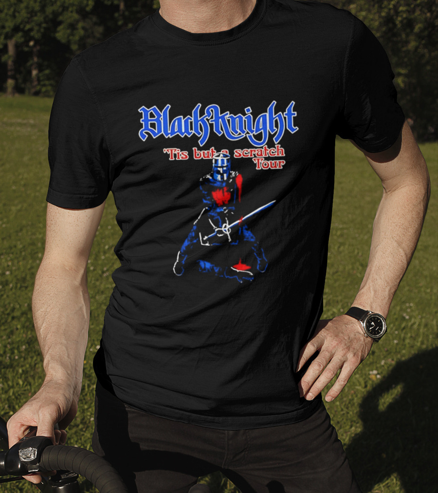 Black Knight Tis But A Scratch Tour Monty Python Comedy T-Shirt