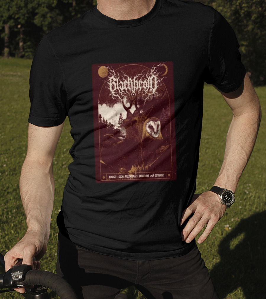 Blackbraid August 11 2026 Razzmatazz 3 Barcelona With Sotabosc Deer Owl Moon T-Shirt