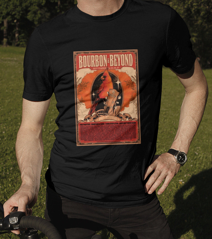 Bourbon & Beyond September 24 25 26 27 Louisville Kentucky Foo Fighters Mumford & Sons Chris Stapleton Dave Matthews Band T-Shirt
