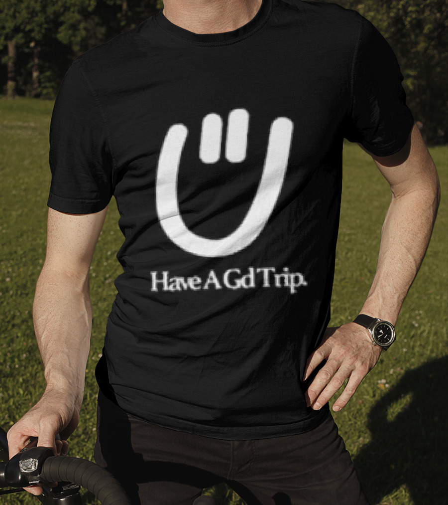 Have A Gd Trip Lemons Washed Smiley Face T-Shirt