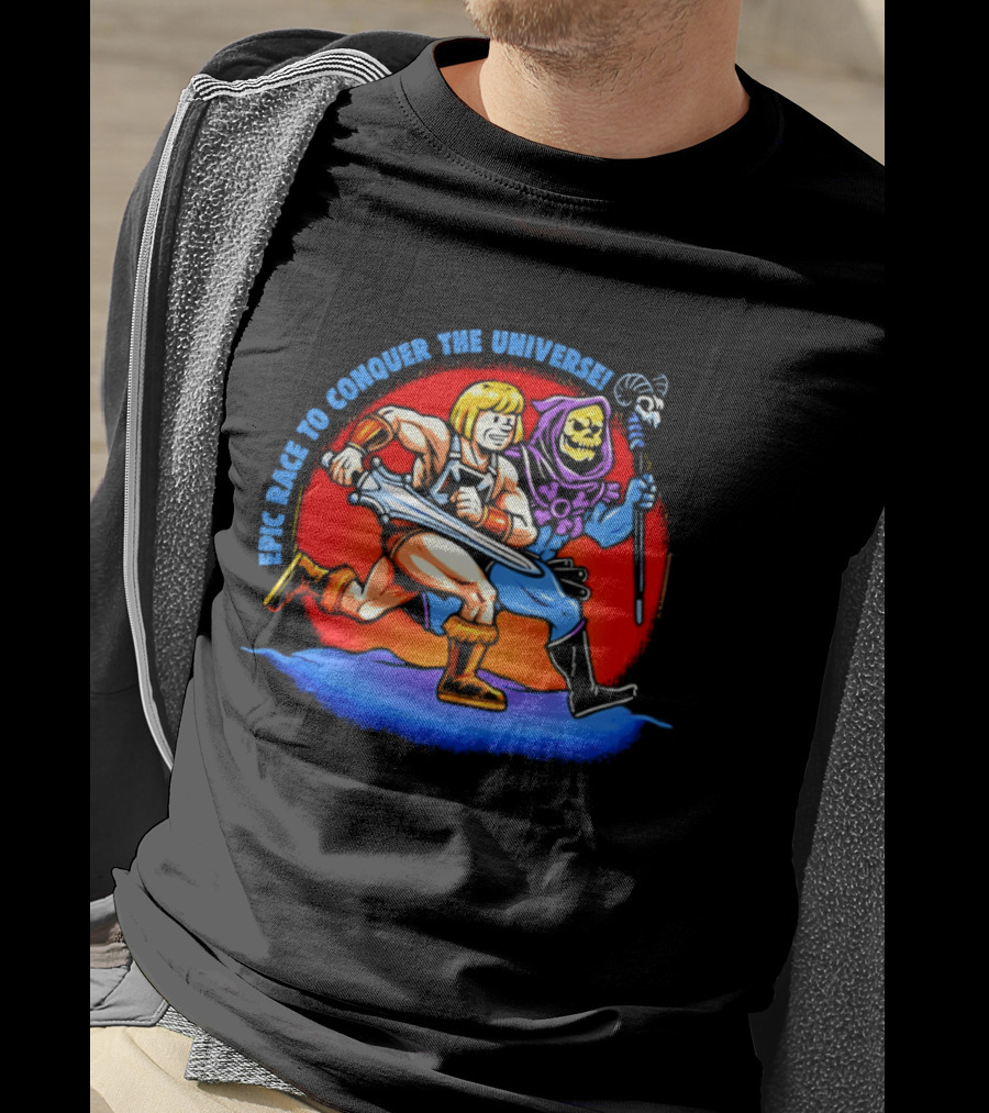 He Man And Skeletor Race To Conquer The Universe Masters Of The Universe T-Shirt