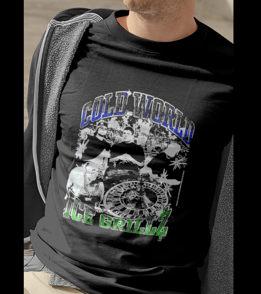Cold World Ice Grillz Bulldog Roulette Wheel T-Shirt