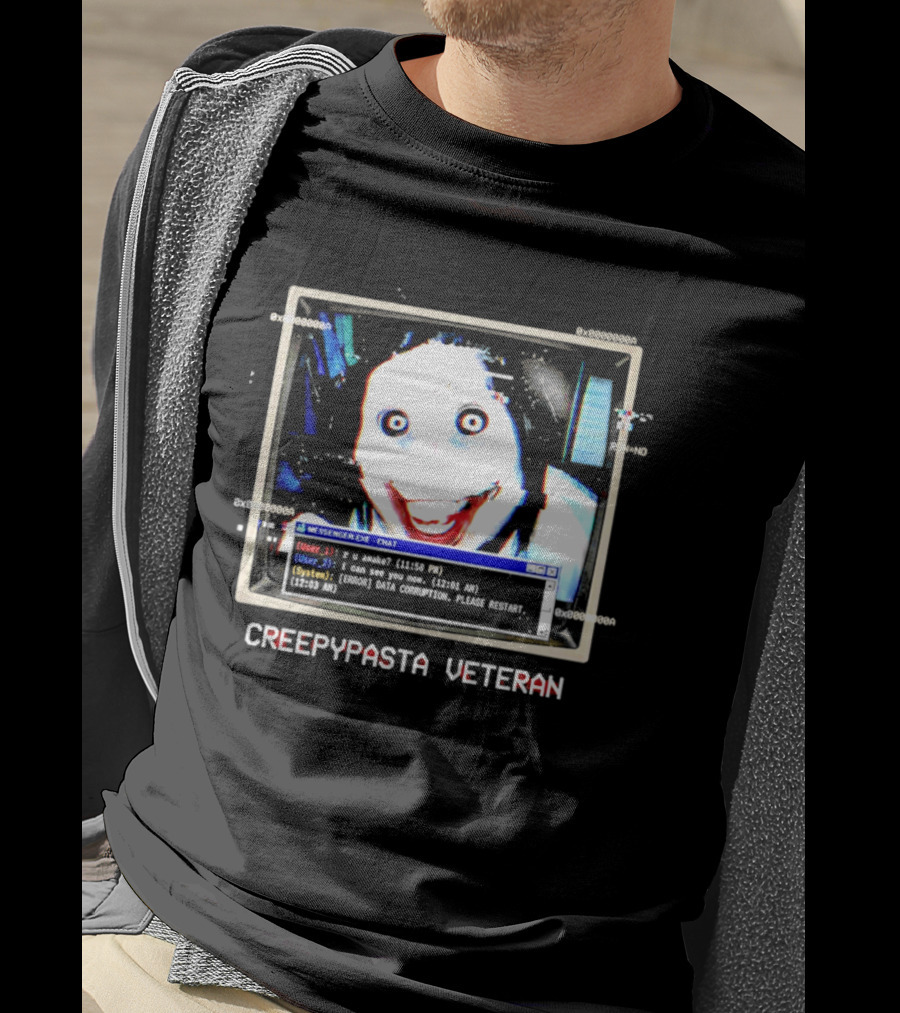 Creepypasta Veteran Horror Halloween Internet Messenger Chat T-Shirt