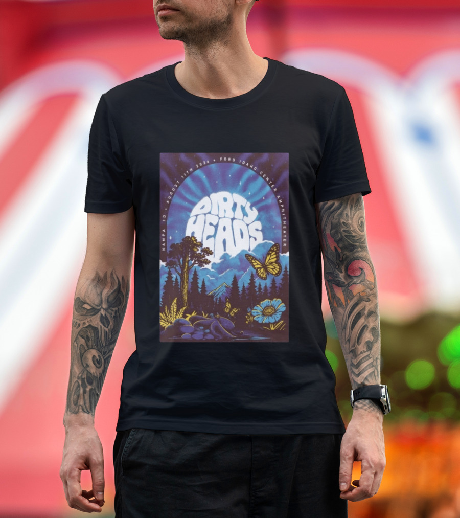 Dirty Heads August 11 2026 Nampa ID Ford Idaho Center Amphitheater Tour T-Shirt