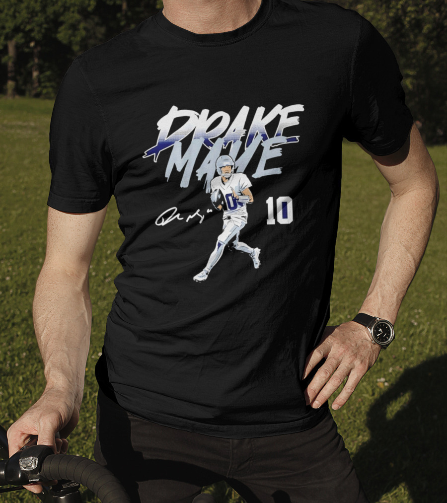 Drake Maye 10 New England Patriots Football 2026 T-Shirt