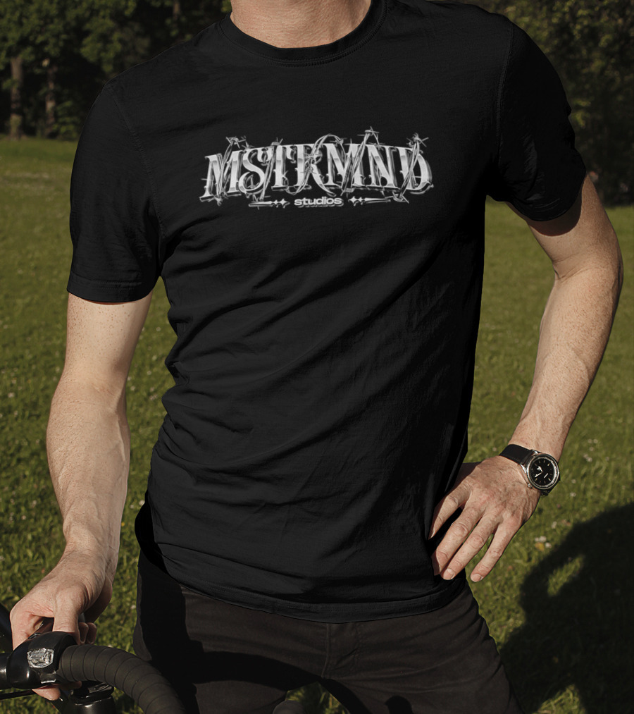Mstrmnd Studios Chrome Gothic Barbed Wire Metallic MSTRMND T-Shirt