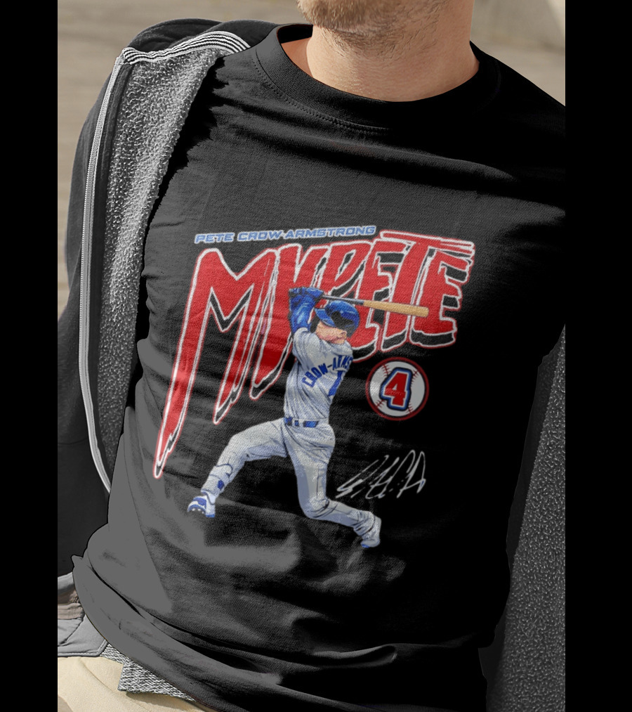 Pete Crow Armstrong MVPete Chicago Cubs Baseball Number 4 T-Shirt