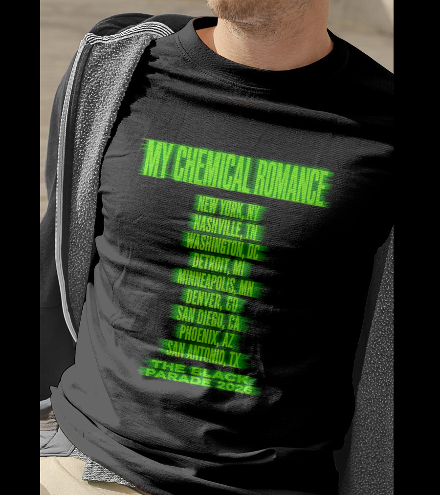 My Chemical Romance The Black Parade 2026 Nashville TN Tour Dates T-Shirt