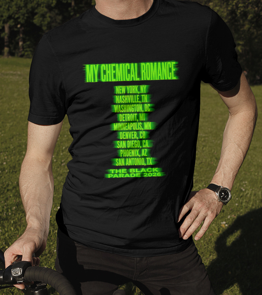 My Chemical Romance The Black Parade 2026 Nashville TN Tour Dates T-Shirt