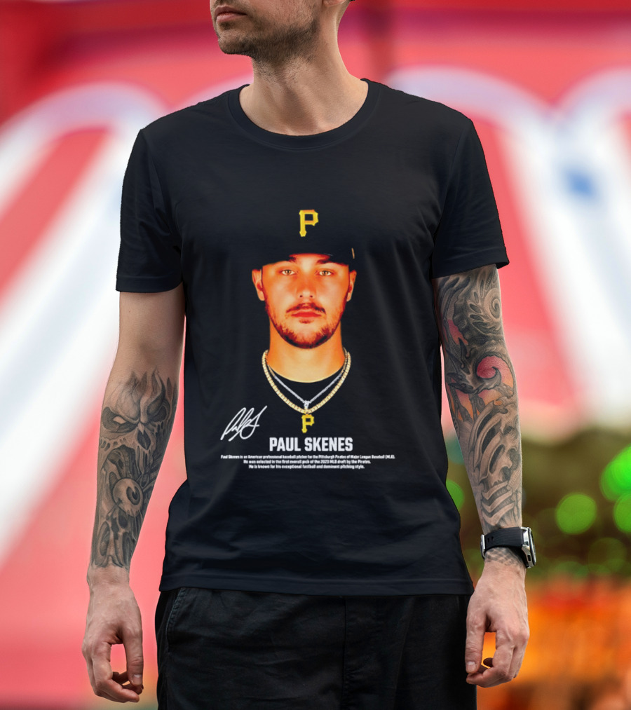 Paul Skenes Pittsburgh Pirates American Professional Baseball Player T-Shirt