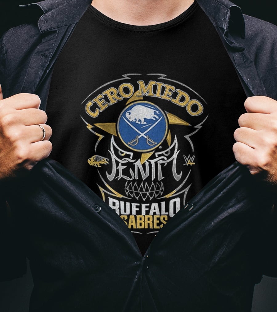 Cero Miedo Penta Buffalo Sabres WWE Collaboration T-Shirt