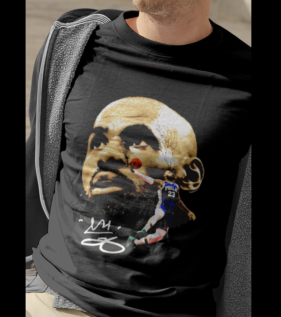 LeBron James Philadelphia 23 Dunk GOAT Signature T-Shirt