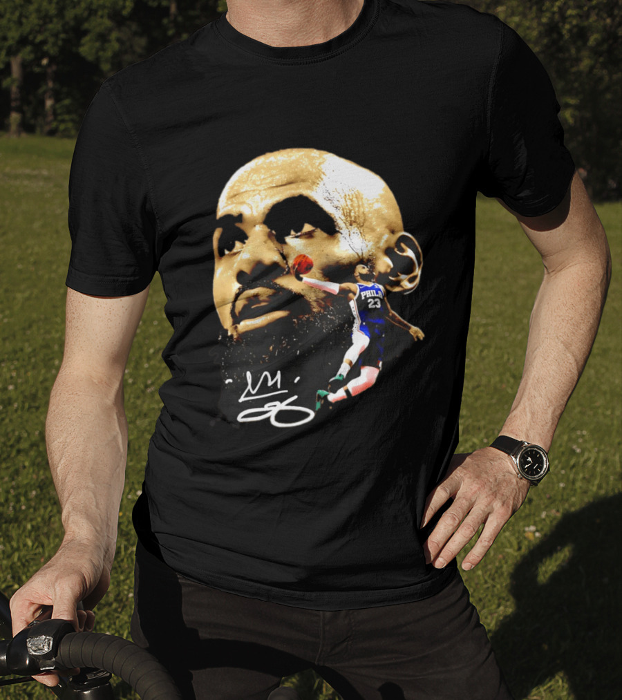 LeBron James Philadelphia 23 Dunk GOAT Signature T-Shirt