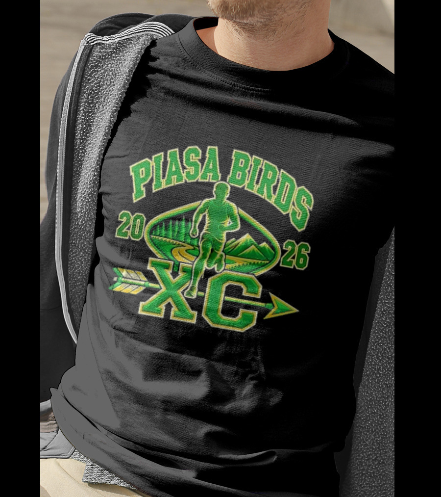 Piasa Birds XC 2026 Male Runner Forest Path Mountains T-Shirt