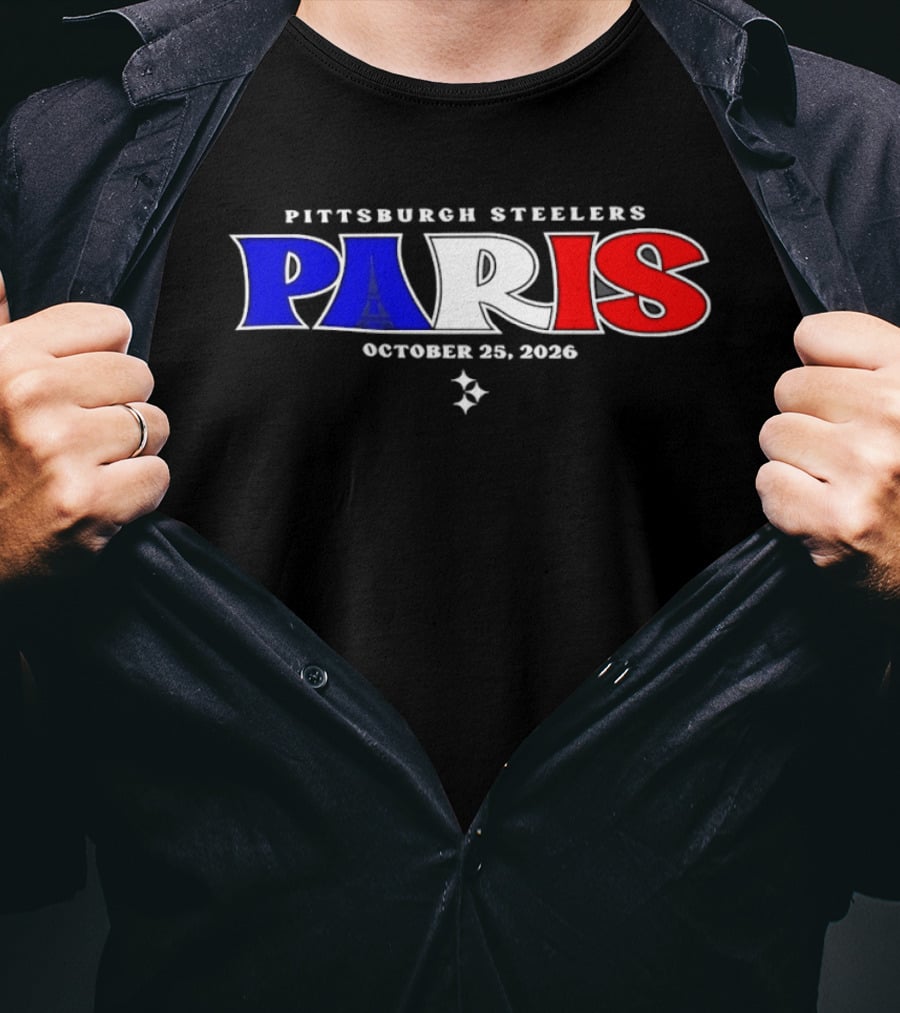 Pittsburgh Steelers Paris October 25 2026 T-Shirt