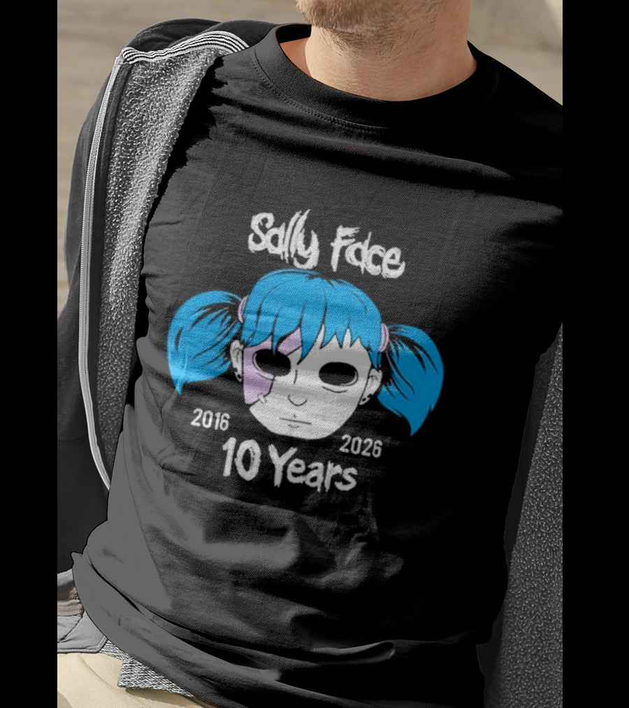 Sally Face 10 Years Anniversary 2016 2026 T-Shirt
