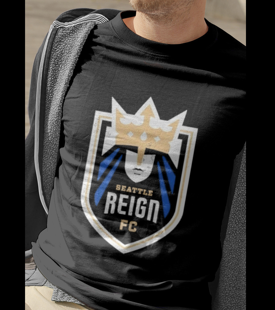 Seattle Reign FC Distressed Crown Crest T-Shirt