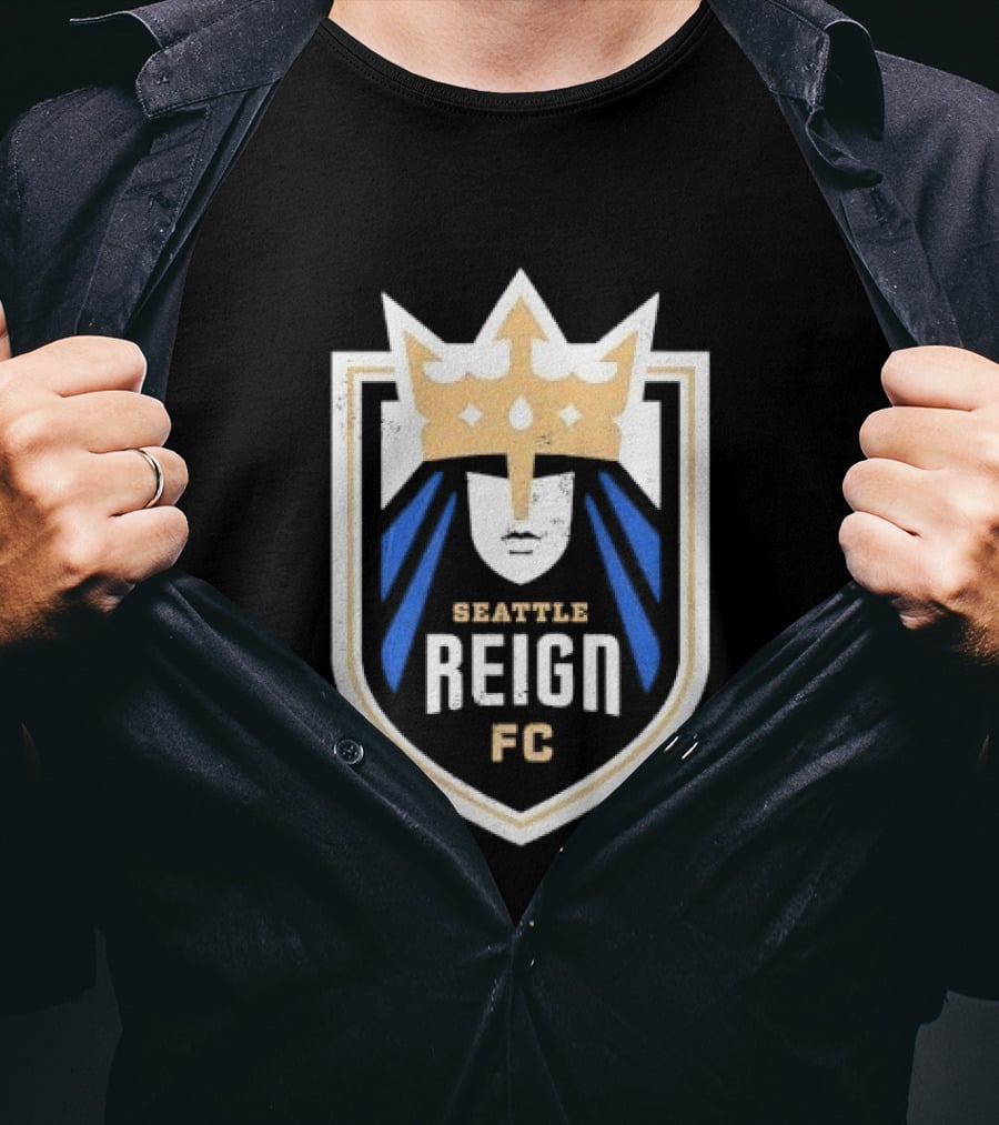 Seattle Reign FC Distressed Crown Crest T-Shirt