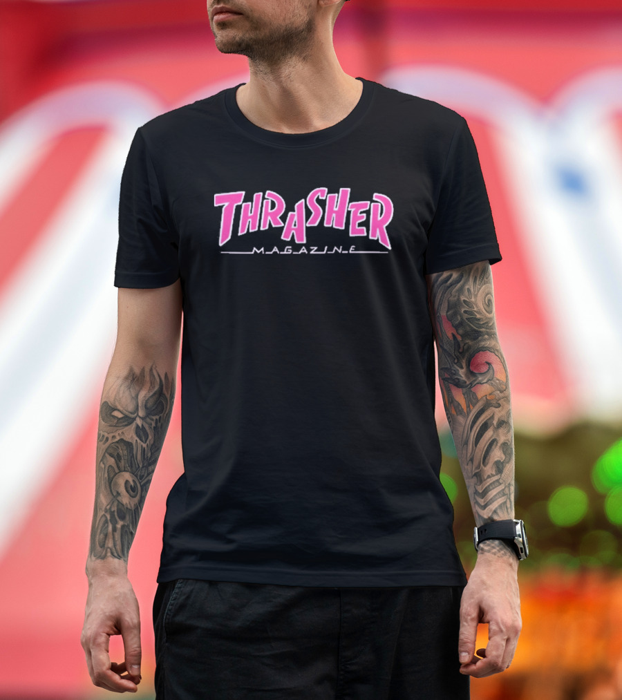 Thrasher Magazine Parra Edition Pink T-Shirt