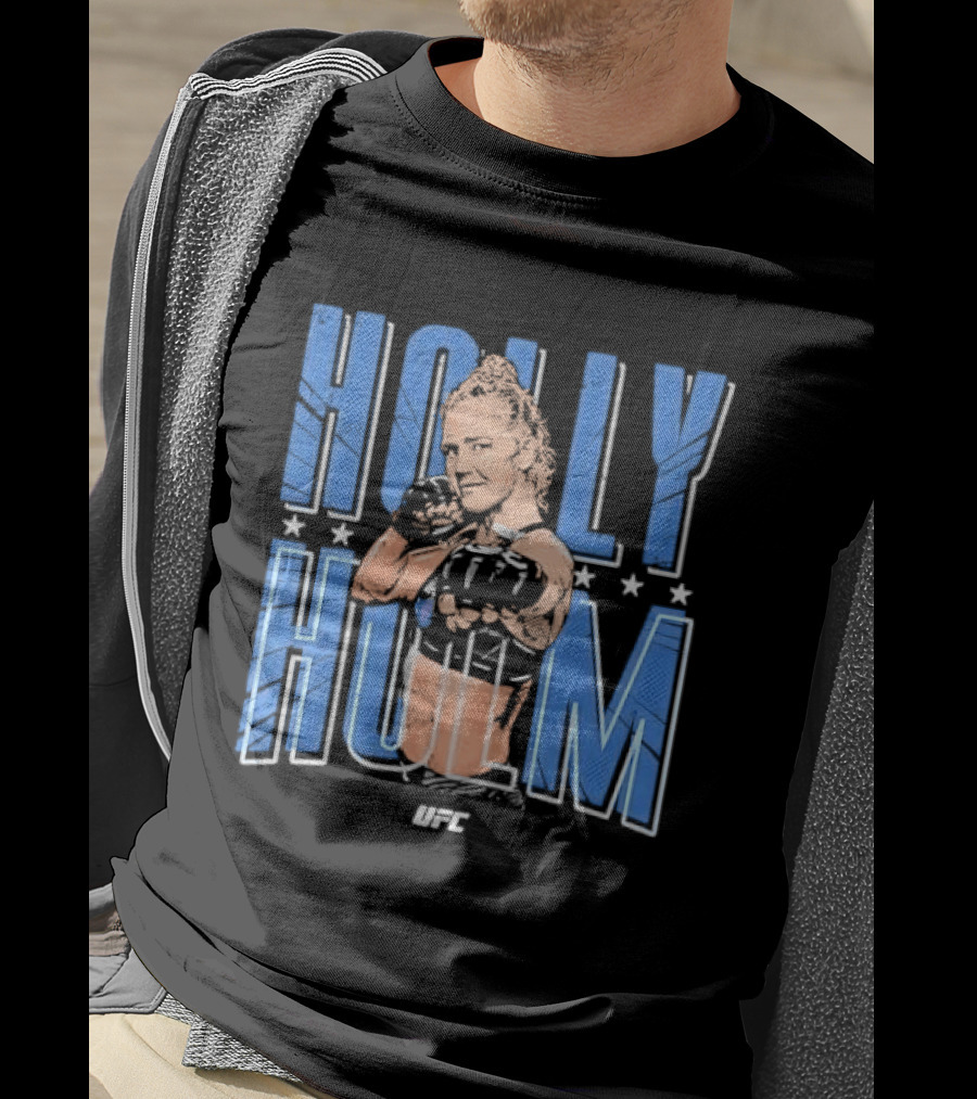 UFC Holly Holm Fighter Halftone Stars T-Shirt