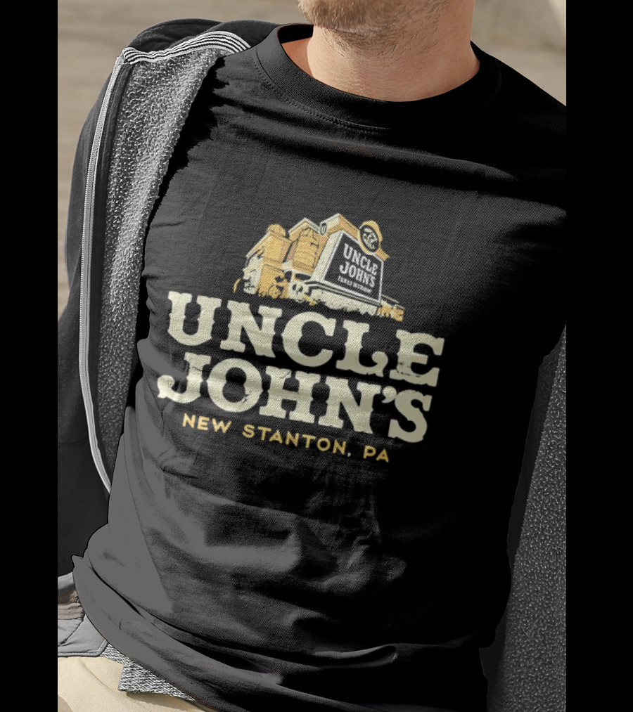 Uncle John's Family Restaurant New Stanton PA Building Silo Architecture T-Shirt