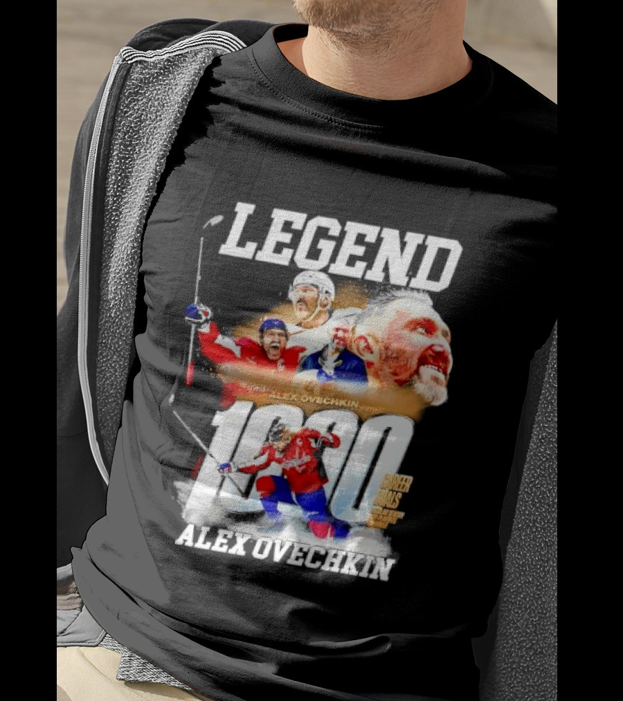 Legend Alex Ovechkin 1000 Career Goals Washington Capitals NHL Player T-Shirt