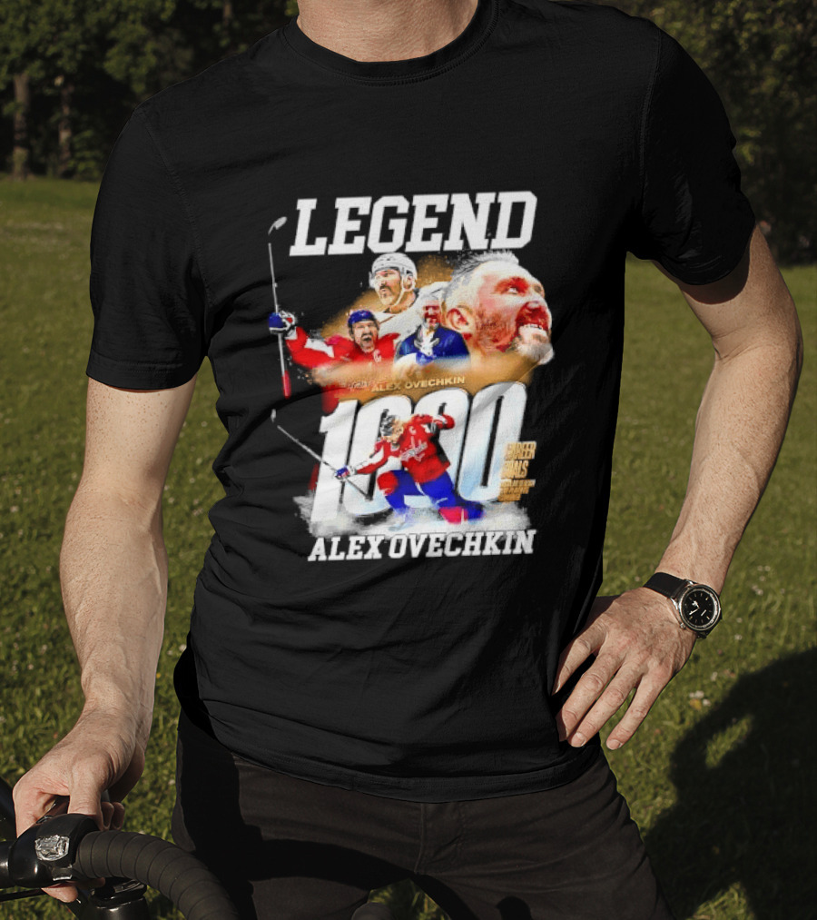 Legend Alex Ovechkin 1000 Career Goals Washington Capitals NHL Player T-Shirt
