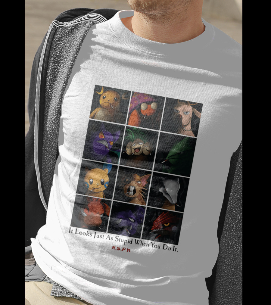 It Looks Just As Stupid When You Do It Cigarette Smoking Cartoon T-Shirt