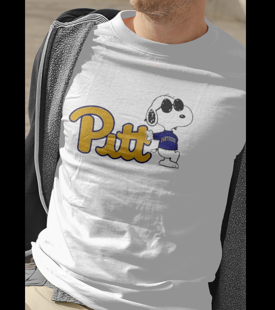Pittsburgh Panthers NCAA Pitt Snoopy Sunglasses Cartoon T-Shirt