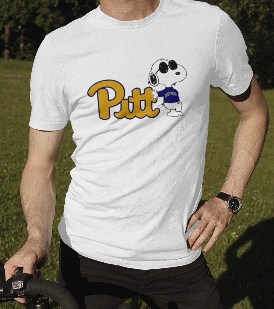 Pittsburgh Panthers NCAA Pitt Snoopy Sunglasses Cartoon T-Shirt