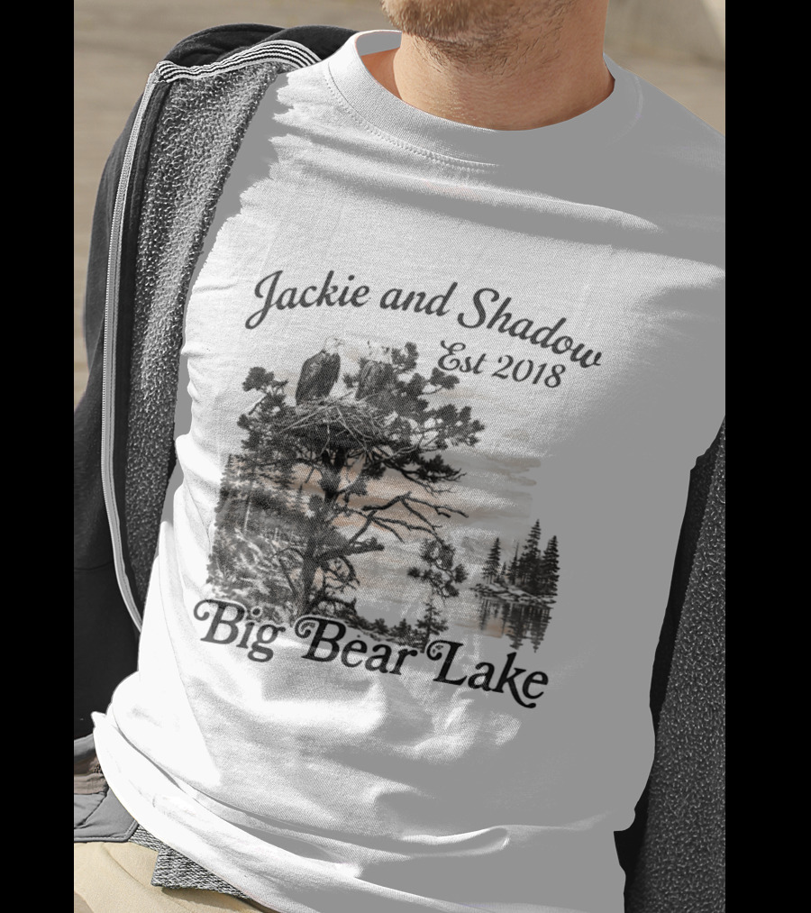 Jackie And Shadow Bald Eagle Nesting Pair Established 2018 Big Bear Lake T-Shirt