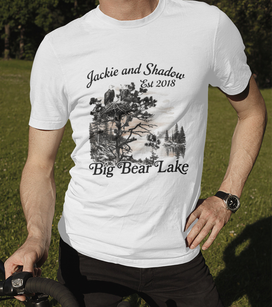 Jackie And Shadow Bald Eagle Nesting Pair Established 2018 Big Bear Lake T-Shirt