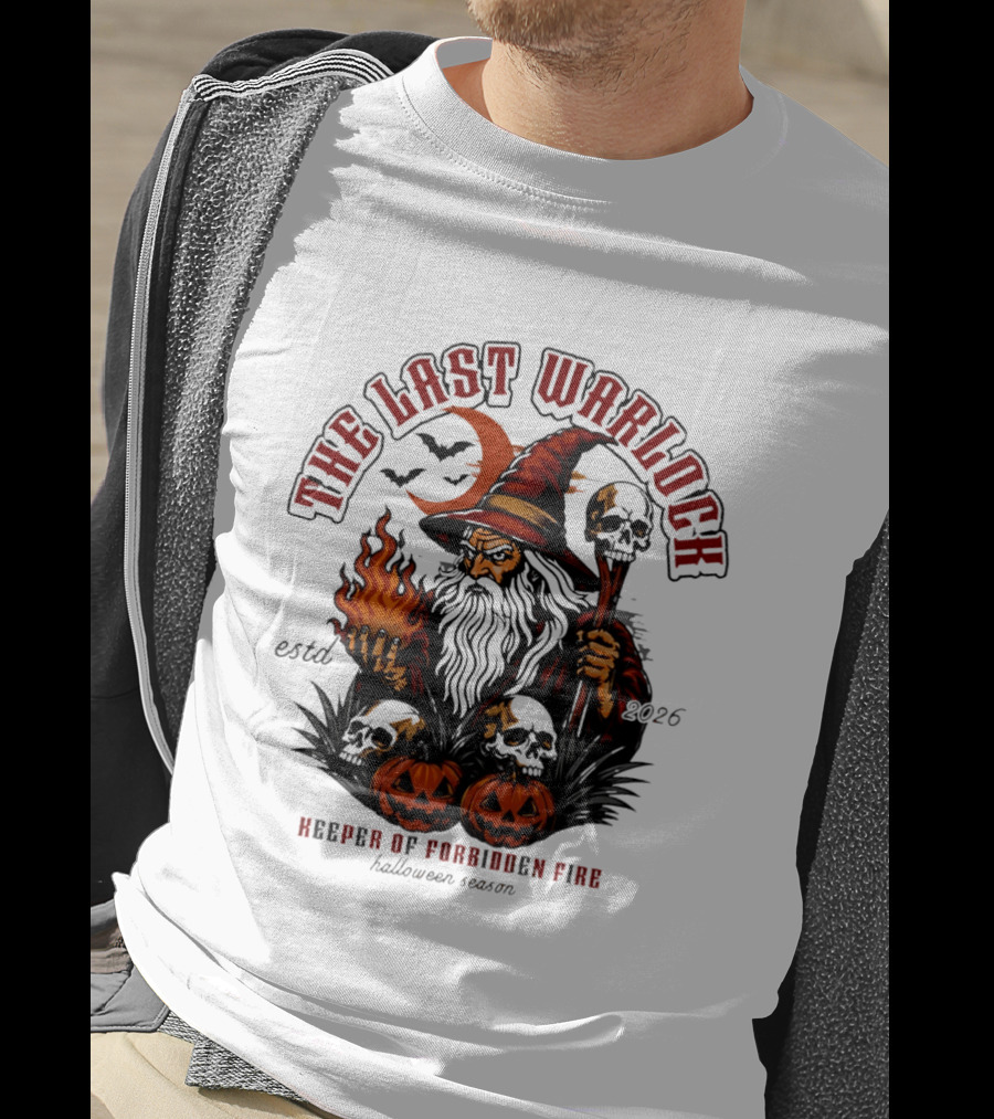 The Last Warlock Keeper Of Forbidden Fire Halloween 2026 T-Shirt