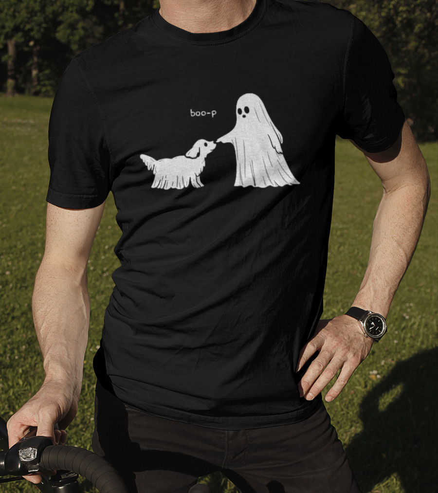 Boo P Ghost And Dog Pet Cartoon T-Shirt