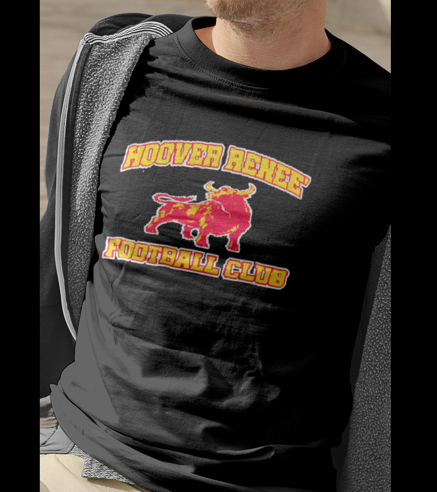Hoover Renee Football Club Red Yellow Charging Bull T-Shirt