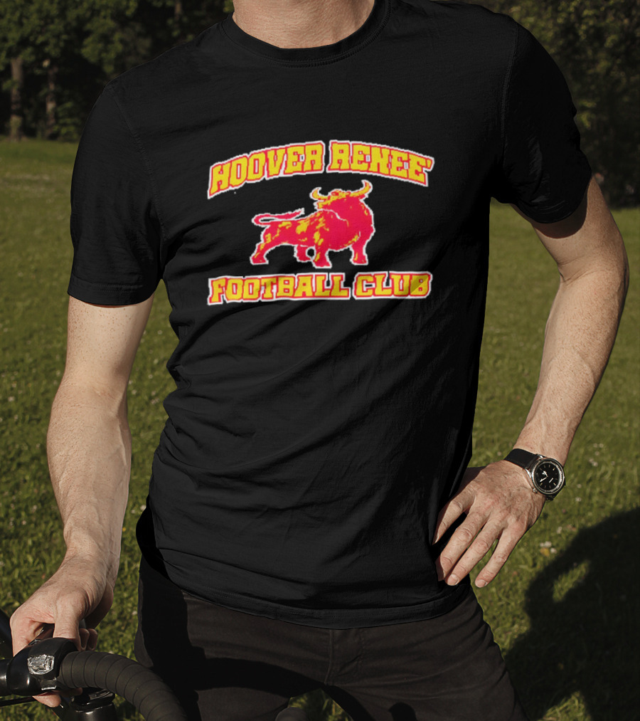 Hoover Renee Football Club Red Yellow Charging Bull T-Shirt