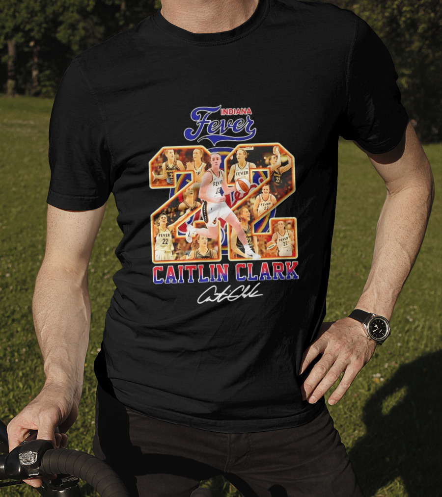 Indiana Fever Caitlin Clark #22 Collage WNBA T-Shirt
