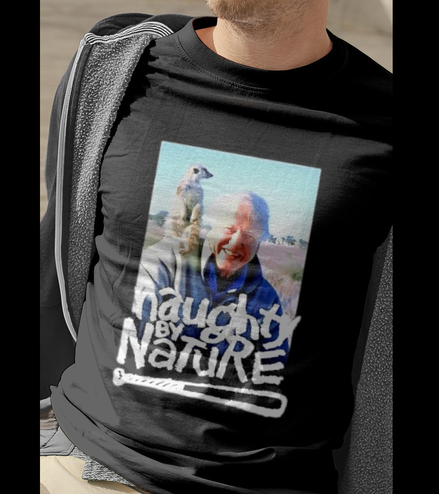 Naughty By Nature David Attenborough Meerkat Wildlife Photo T-Shirt