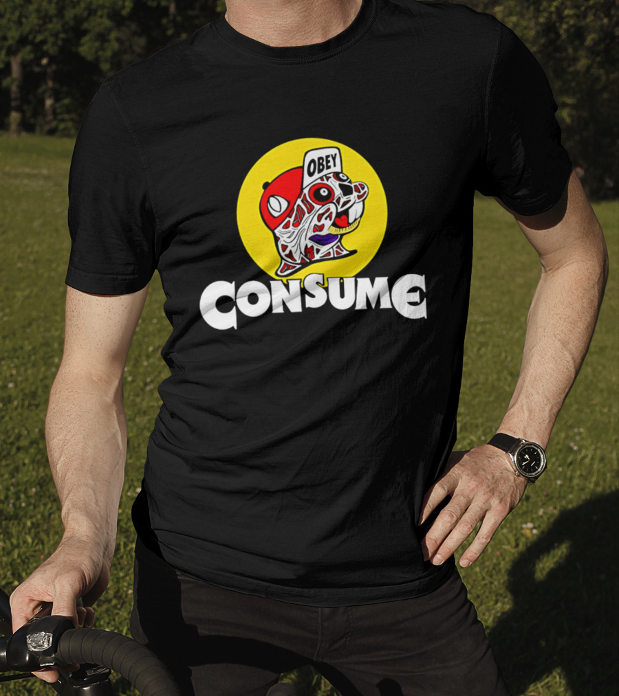 Obey Consume Beaver Streetwear Hip Hop T-Shirt