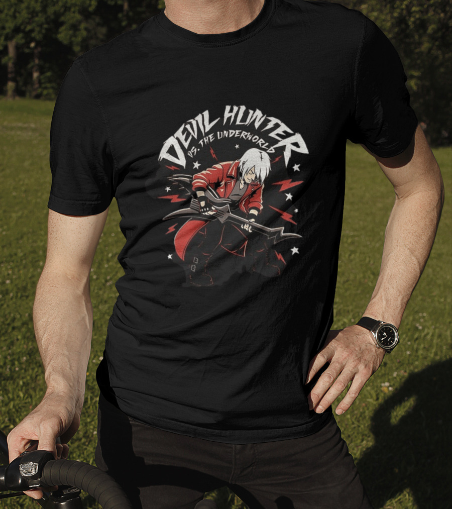 Devil Hunter Vs The Underworld Music Guitar Scott Pilgrim Vs The World T-Shirt