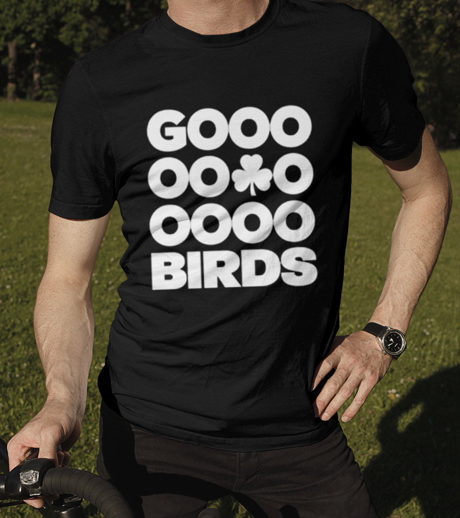 Philadelphia Eagles GOOO BIRDS Shamrock Fan Football T-Shirt