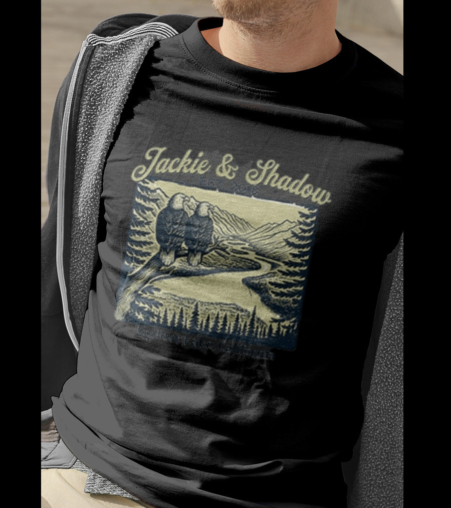 Jackie And Shadow Big Bear Lake Eagles Est 2018 Wildlife Scene T-Shirt